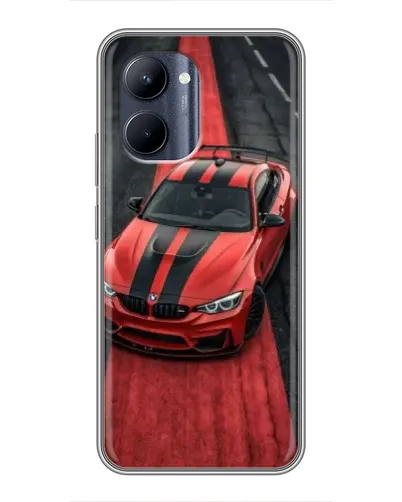 Чехол для Realme C33 с картинкой «BMW на красной дорожке»