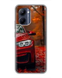 Чехол для Realme C33 с картинкой «Осенняя BMW M4»