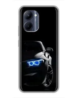 Чехол для Realme C33 с картинкой «BMW — ночной взгляд»