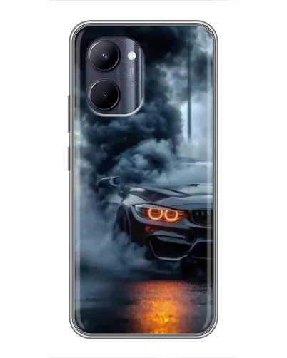Чехол для Realme C33 с картинкой «BMW M-Power — абстракция» Чехол для Realme C33 с картинкой «BMW M-Power — абстракция»