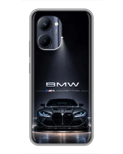 Чехол для Realme C33 с картинкой «BMW сквозь ночной город» Чехол для Realme C33 с картинкой «BMW сквозь ночной город»