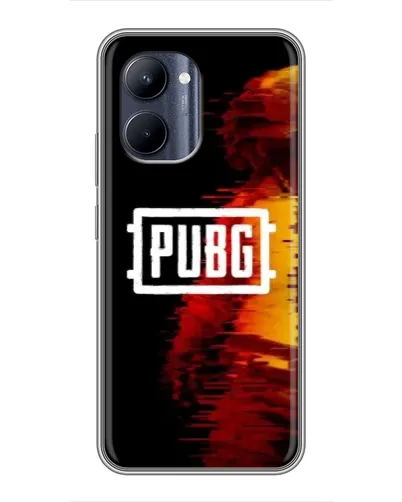 Чохол для Realme C33 з картинкою «Яскравий логотип PUBG»
