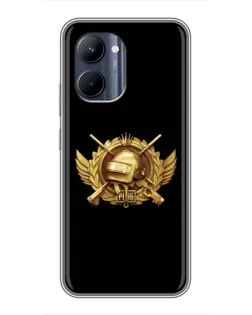 Чохол для Realme C33 з картинкою «PUBG — помаранчевий градієнт»