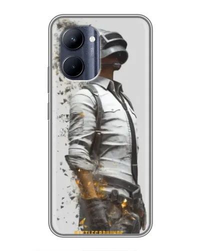 Чохол для Realme C33 з картинкою «PUBG — боєць у пилу»