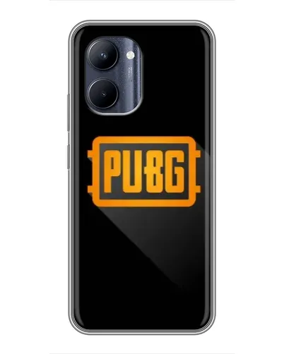 Чохол для Realme C33 з картинкою «PUBG — рамка лого»