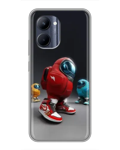 Чехол для Realme C33 с картинкой «Among Us — 3D стиль»