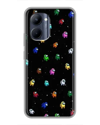 Чехол для Realme C33 с картинкой «Экипаж Among Us»