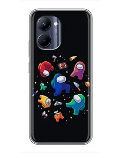 Чехол для Realme C33 с картинкой «Among Us космос»