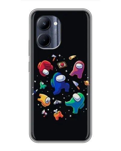 Чехол для Realme C33 с картинкой «Among Us космос»