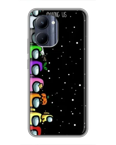 Чехол для Realme C33 с картинкой «Команда Among Us»