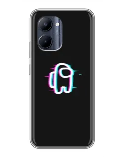 Чехол для Realme C33 с картинкой «Among Us неон»
