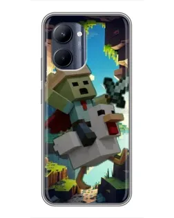Чохол для Realme C33 з картинкою «Стів та гусь»