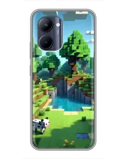 Чохол для Realme C33 з картинкою «Minecraft літній день»