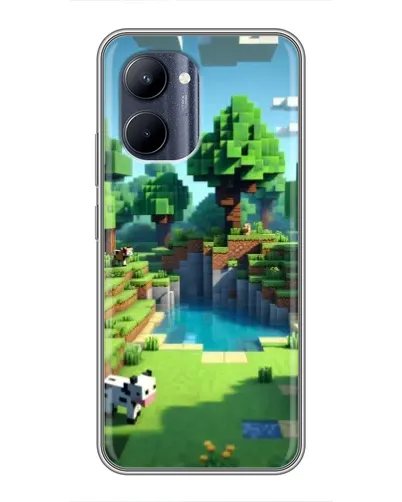 Чохол для Realme C33 з картинкою «Minecraft літній день»