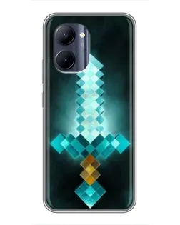 Чохол для Realme C33 з картинкою «Алмазний меч неон»