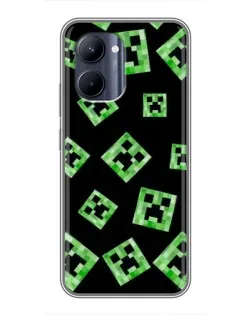 Чохол для Realme C33 з картинкою «Паттерн з кріперами»