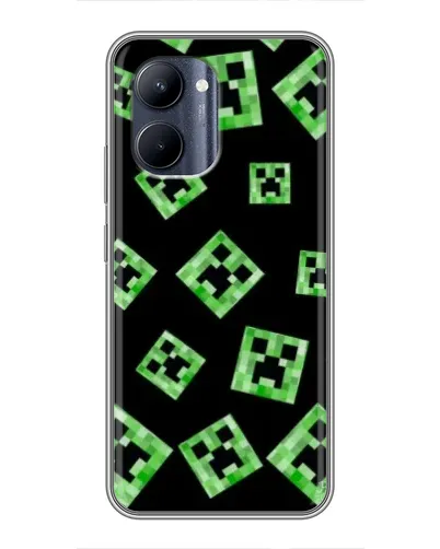 Чохол для Realme C33 з картинкою «Паттерн з кріперами»