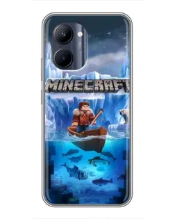Чохол для Realme C33 з картинкою «Minecraft льодянийсвіт»