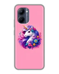 Чехол для Realme C33 с картинкой «Сказочный единорог»