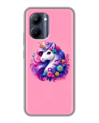 Чехол для Realme C33 с картинкой «Сказочный единорог»