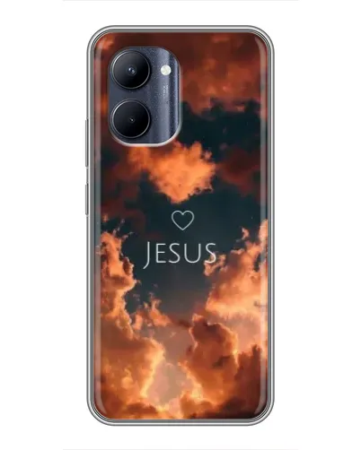 Чехол для Realme C33 с картинкой «Сияние Имени Jesus»