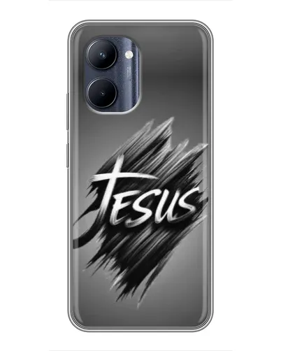 Чехол для Realme C33 с картинкой «Надпись Jesus Graffiti»