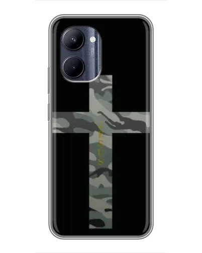 Чехол для Realme C33 с картинкой «Милитари Крест»