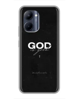 Чехол для Realme C33 с картинкой «GOD — Бог над всем»