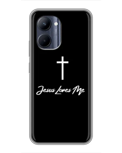 Чехол для Realme C33 с картинкой «Иисус любит тебя»