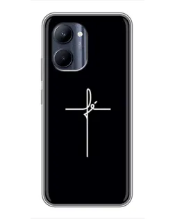 Чехол для Realme C33 с картинкой «Тонкий крест»