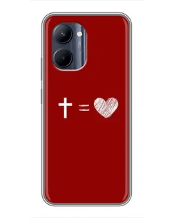 Чехол для Realme C33 с картинкой «Уравнение любви»