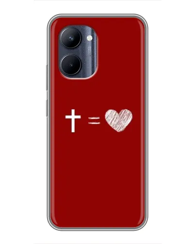 Чехол для Realme C33 с картинкой «Уравнение любви» Чехол для Realme C33 с картинкой «Уравнение любви»