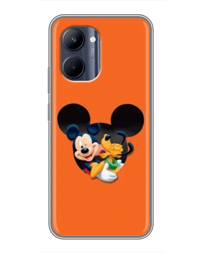 Чехол для Realme C33 с картинкой «Сердце Микки Минни» Чехол для Realme C33 с картинкой «Сердце Микки Минни»