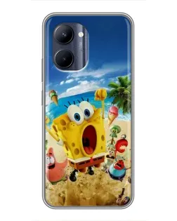Чехол для Realme C33 с картинкой «Развлечения на пляже»