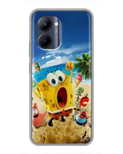 Чехол для Realme C33 с картинкой «Развлечения на пляже»