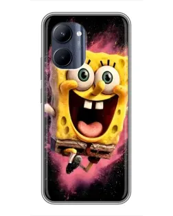 Чехол для Realme C33 с картинкой «Взрывной Спанч Боб»