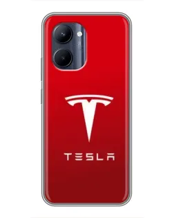Чехол для Realme C33 с картинкой «Tesla Red Classic»