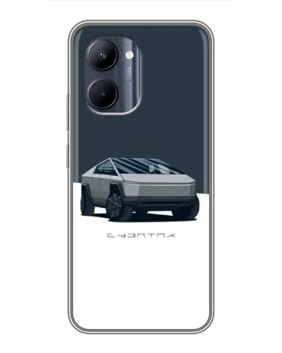 Чехол для Realme C33 с картинкой «Серебристый Cybertruck Tesla» Чехол для Realme C33 с картинкой «Серебристый Cybertruck Tesla»