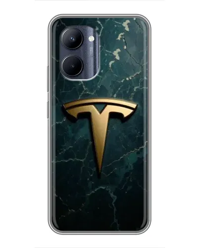 Чехол для Realme C33 с картинкой «Мраморная Tesla Gold» Чехол для Realme C33 с картинкой «Мраморная Tesla Gold»
