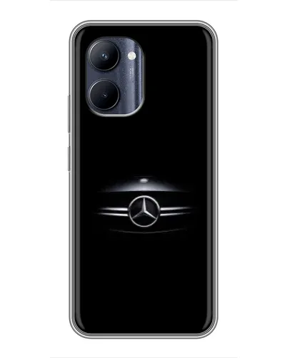 Чехол для Realme C33 с картинкой «Mercedes — абстрактные линии»