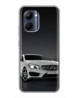 Чехол для Realme C33 с картинкой «Mercedes AMG GT Silver»