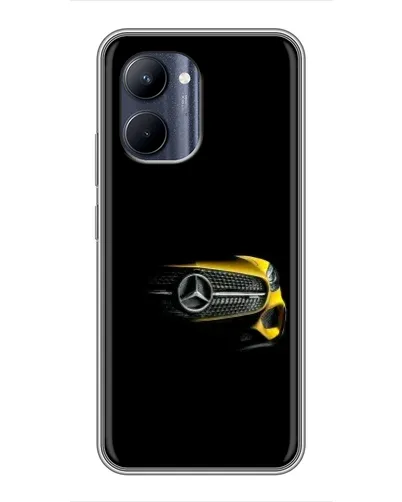 Чехол для Realme C33 с картинкой «Mercedes — ретро стиль»