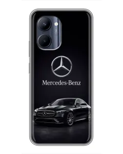 Чехол для Realme C33 с картинкой «Mercedes — решетка радиатора»