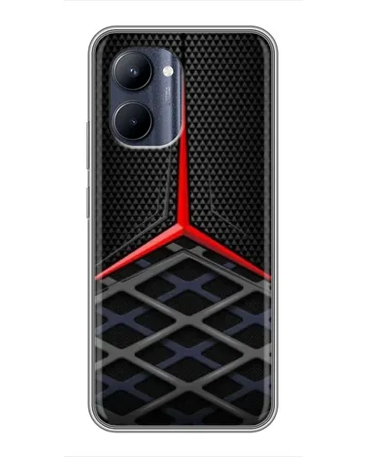 Чехол для Realme C33 с картинкой «Mercedes Carbon Grid»