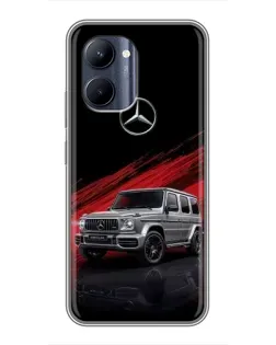 Чехол для Realme C33 с картинкой «Mercedes G-Class красный»