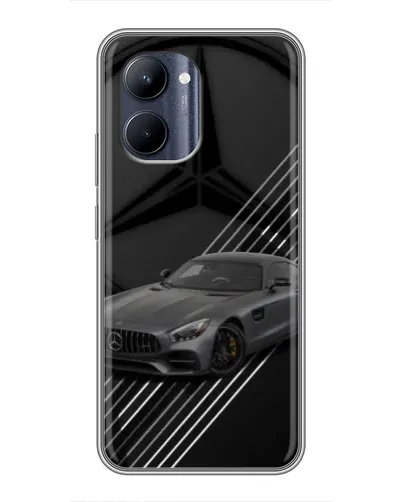 Чехол для Realme C33 с картинкой «Mercedes AMG — графика»