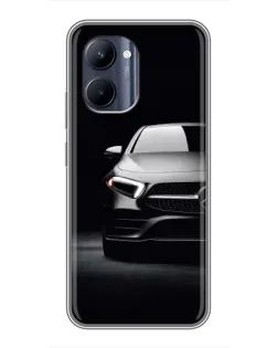 Чехол для Realme C33 с картинкой «Свет фар Mercedes»