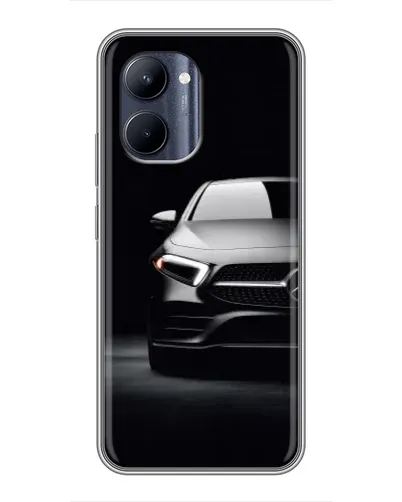 Чехол для Realme C33 с картинкой «Свет фар Mercedes»