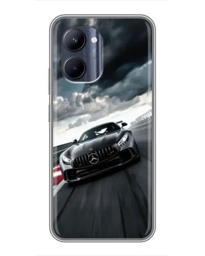 Чехол для Realme C33 с картинкой «Гоночный Mercedes AMG»