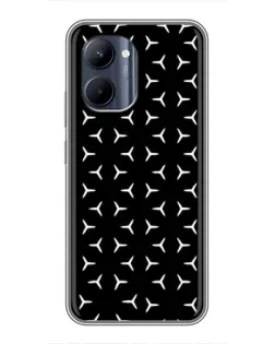 Чехол для Realme C33 с картинкой «Mercedes паттерн звезд»